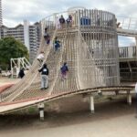 都立大島小松川公園の巨大アスレッチックで子供と遊ぼう!