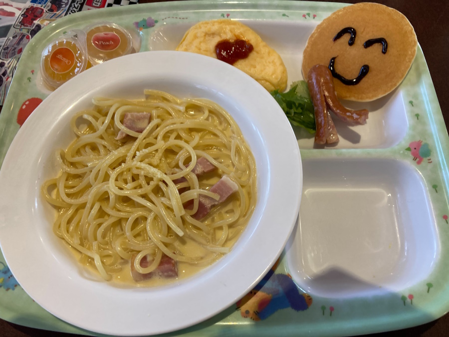 鎌倉パスタの東葛西店でお子様メニューのカルボナーラを食レポ！
