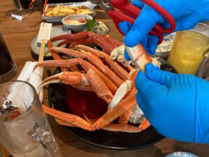 かに地獄 新橋店で子供達とカニ食べ放題を満喫!