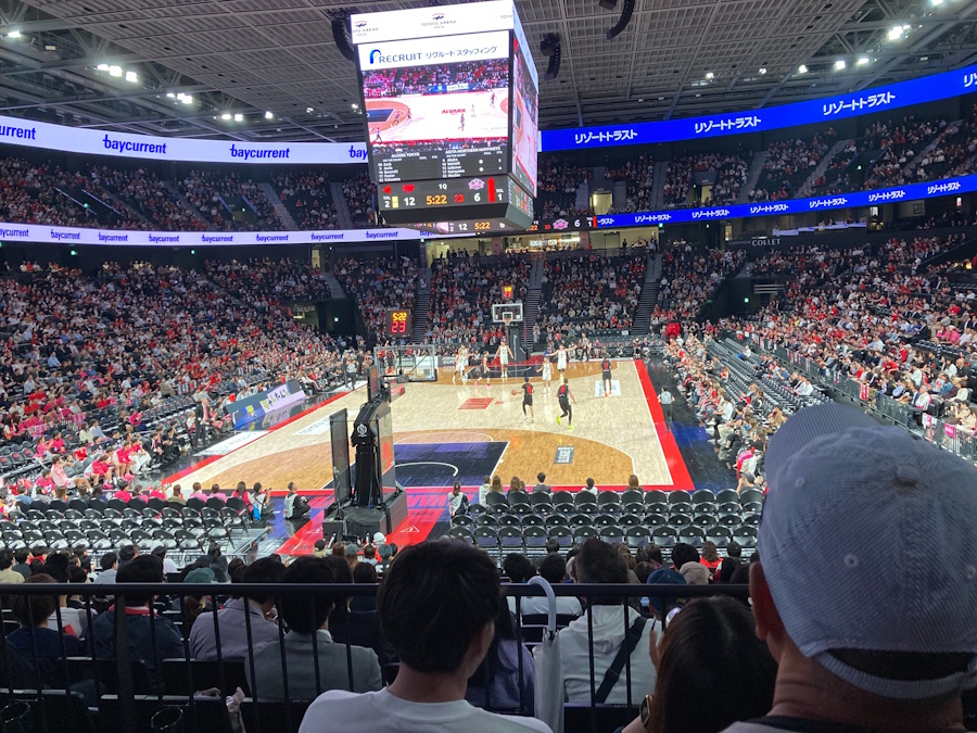 プロバスケットボールのBリーグを長男と一緒に初観戦しました!