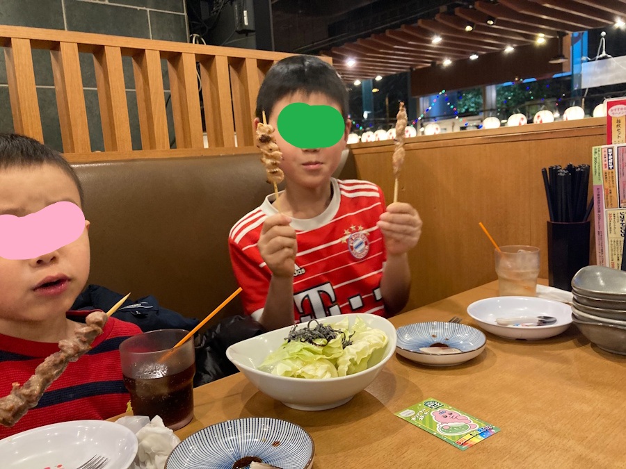 三代目鳥メロ 豊洲IHIビル店で子供達と居酒屋ディナーを満喫！