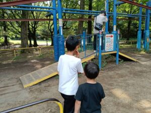 【光が丘公園＠練馬区】アスレチックで全力遊び！〆は丸源ラーメンで満腹だ！