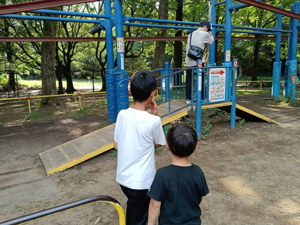 【光が丘公園@練馬区】アスレチックで全力遊び!〆は丸源ラーメンで満腹だ!